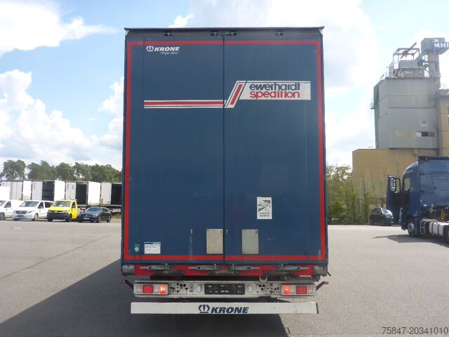 Semi-remorque à plateau & bâche Krone SDP 27 Mega Liftachse Hubdach