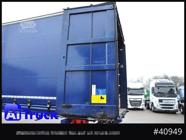 Swap body with flatbed & tarp KRONE Wechselbrücke 7,45, Code XL, Bordwand, neue Plane