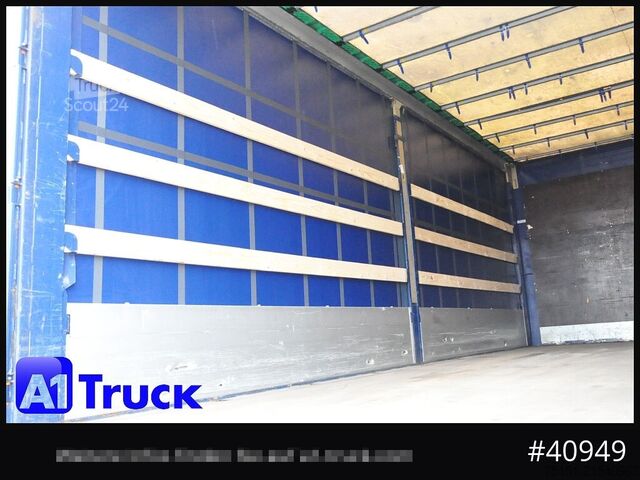 Swap body with flatbed & tarp KRONE Wechselbrücke 7,45, Code XL, Bordwand, neue Plane