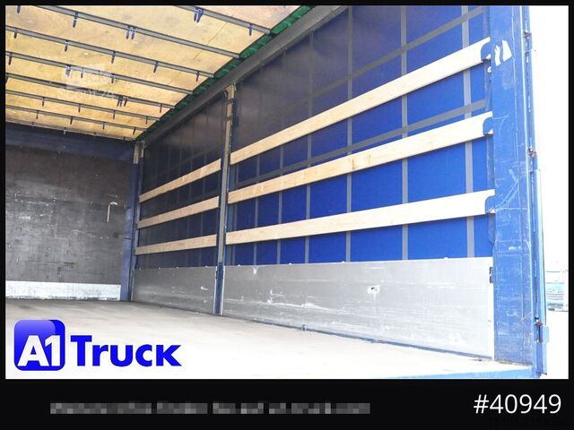 Swap body with flatbed & tarp KRONE Wechselbrücke 7,45, Code XL, Bordwand, neue Plane