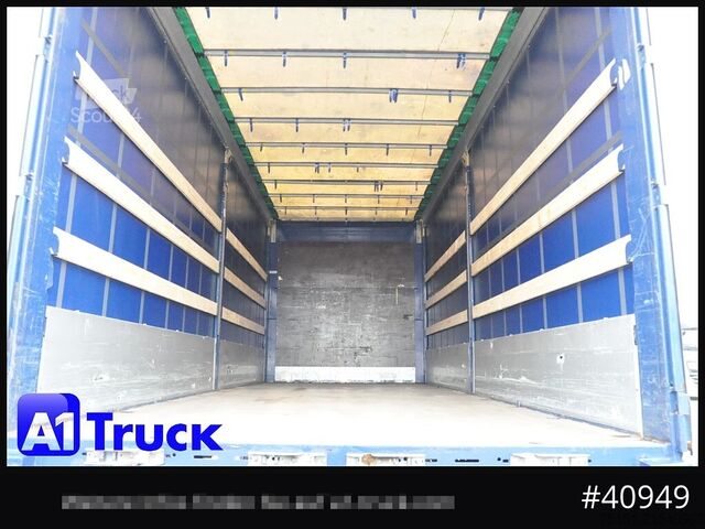 Swap body with flatbed & tarp KRONE Wechselbrücke 7,45, Code XL, Bordwand, neue Plane