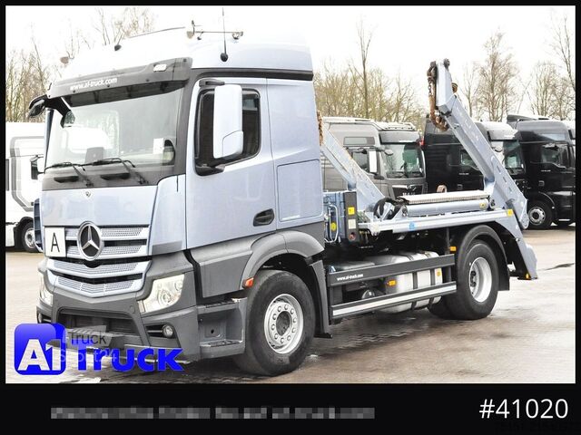 Skip truck MERCEDES-BENZ Actros 1848, BL  Meiller AK12T, Funk,