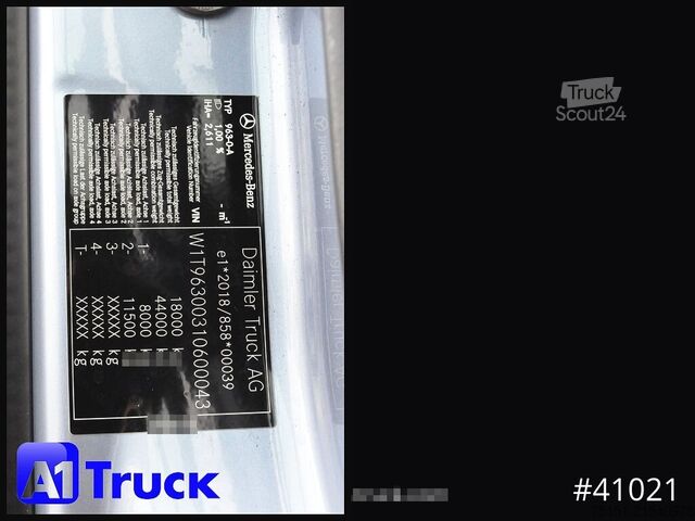 Skip truck MERCEDES-BENZ Actros 1848,  Meiller AK12T Funk Retarder Standklima