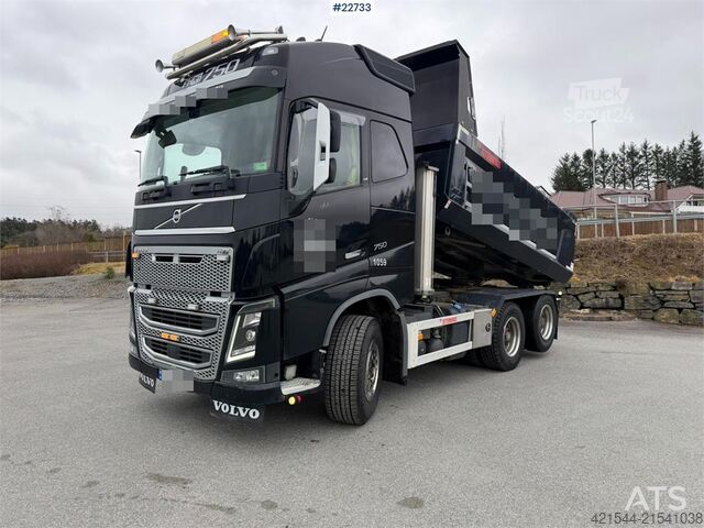 Tipper Volvo FH16 750 6x4 combo truck with hydraulics