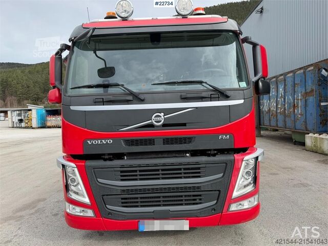 Garbage truck Volvo FM370 6x2 pusher with 2 chamber refuse truck with
