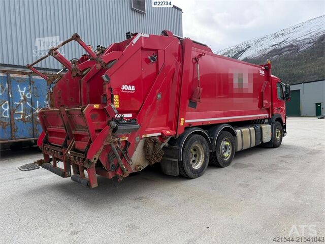 Garbage truck Volvo FM370 6x2 pusher with 2 chamber refuse truck with