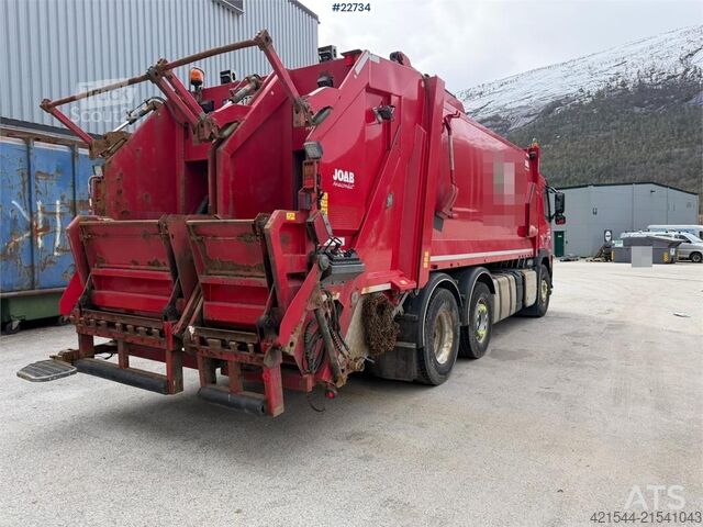 Garbage truck Volvo FM370 6x2 pusher with 2 chamber refuse truck with