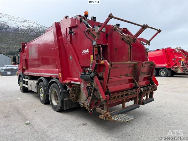 Garbage truck Volvo FM370 6x2 pusher with 2 chamber refuse truck with
