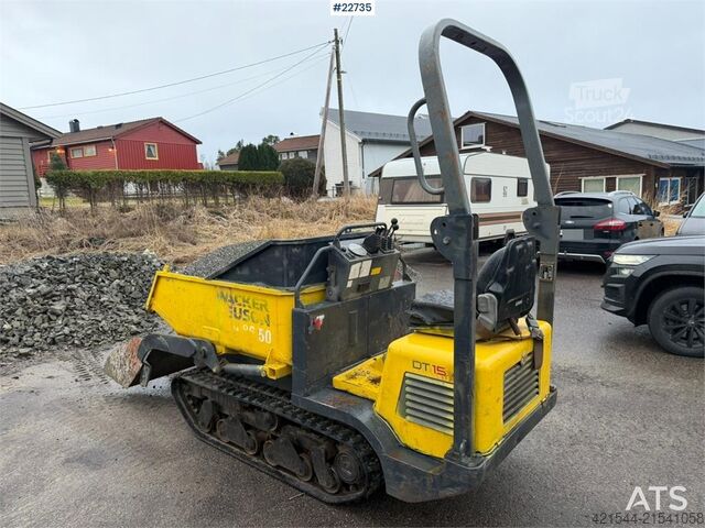 Kiepwagen Wacker Neuson DT15 self-loading tracked dumper