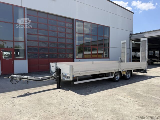 Remolque de plataforma baja Humbaur TBB  14,4 t Tandemtieflader 7,20 m lang, Neuwertig