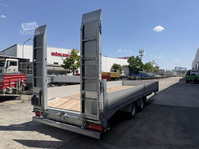 Remolque de plataforma baja Humbaur TBB  14,4 t Tandemtieflader 7,20 m lang, Neuwertig