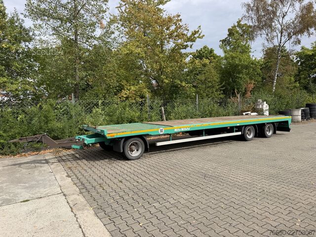 Remolque de plataforma baja Müller-Mitteltal TP 24,0  3 Achs Jumbo Prischen 9,40 m, Wenig Benutzt