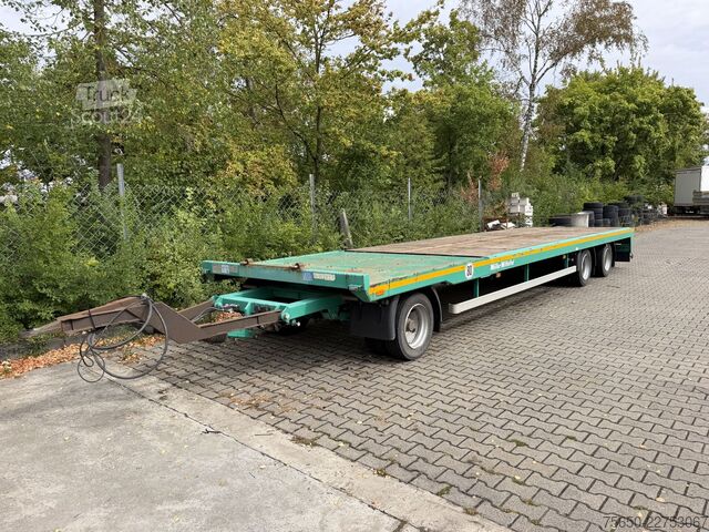 Remolque de plataforma baja Müller-Mitteltal TP 24,0  3 Achs Jumbo Prischen 9,40 m, Wenig Benutzt