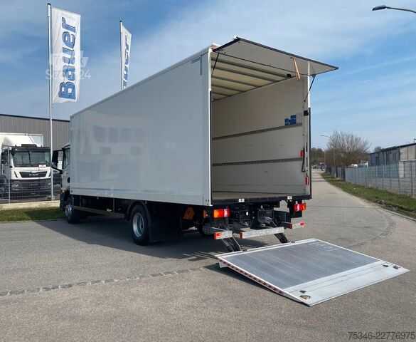Vrachtwagen met bakwagen MAN TGM 15.290 BL/Koffer/3Sitzer/NL8,0 To/LBW/17 tkm