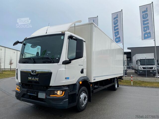 Vrachtwagen met bakwagen MAN TGM 15.290 BL/Koffer/3Sitzer/NL8,0 To/LBW/17 tkm