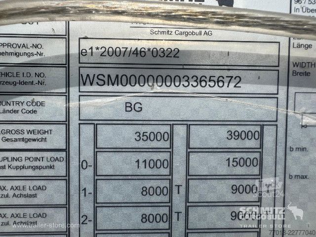 Semi-remorque bâchée Schmitz Cargobull Curtainsider Standard