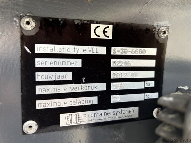 Haakarmsysteem DAF CF 460 / Ginaf X 4243 TS 8x6 / VDL Hooklift 30 ...