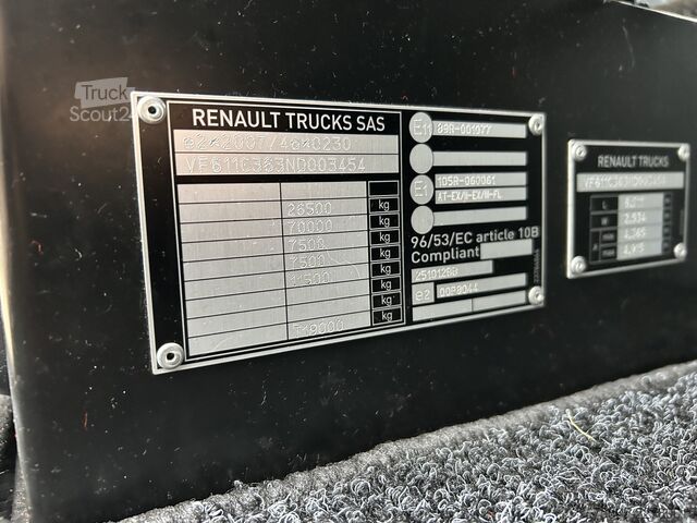 Estándar-SZM Renault T 480 6x2 / PTO Hydrauliek / Stand Airco / Tach...