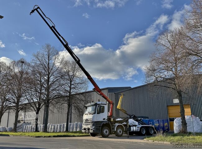 Truck mounted crane Mercedes-Benz Arocs 3251 - Kran - Abrollkipper - 8x4