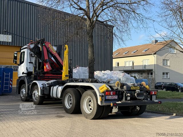 Truck mounted crane Mercedes-Benz Arocs 3251 - Kran - Abrollkipper - 8x4