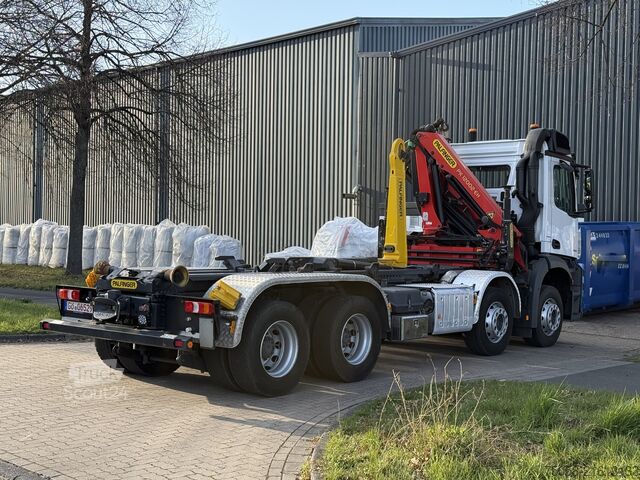 Truck mounted crane Mercedes-Benz Arocs 3251 - Kran - Abrollkipper - 8x4