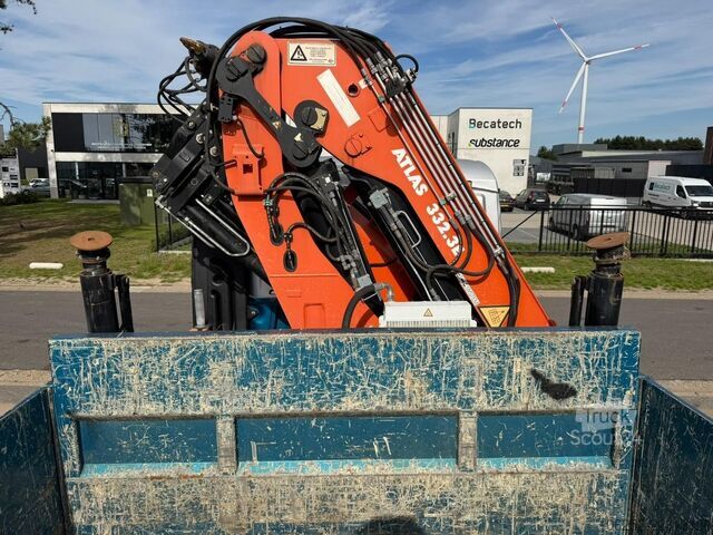 Plateforme de chargement ouverte MAN TGS 35.420 8x4 (8m!) PRITSCHE + KRAN ATLAS 332 ...