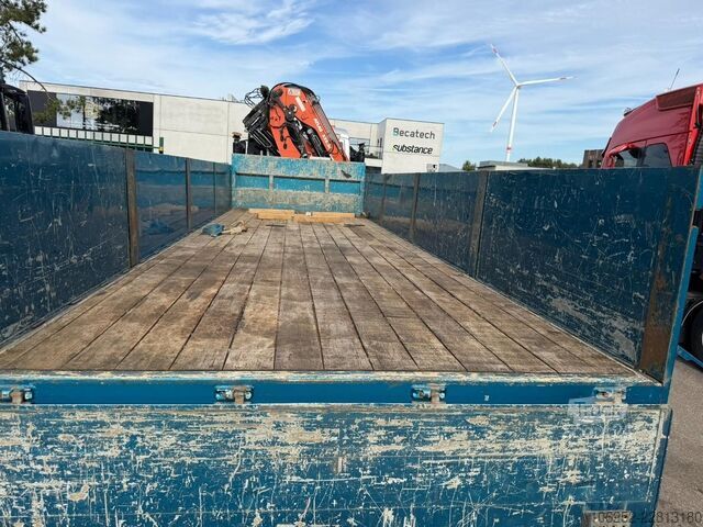 Plateforme de chargement ouverte MAN TGS 35.420 8x4 (8m!) PRITSCHE + KRAN ATLAS 332 ...