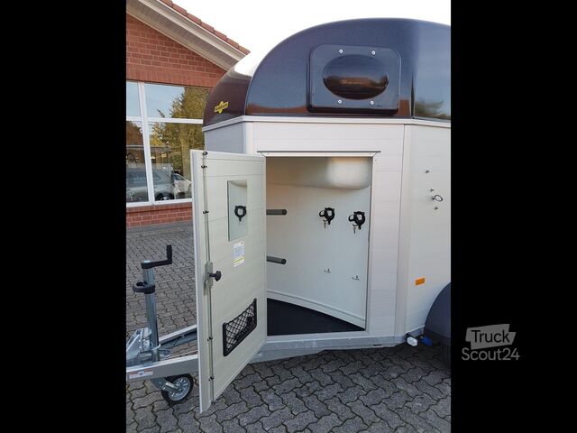 Paardentransportaanhanger Humbaur Pferdeanhänger Equitos Alu Plus Black 2400 2,4t...