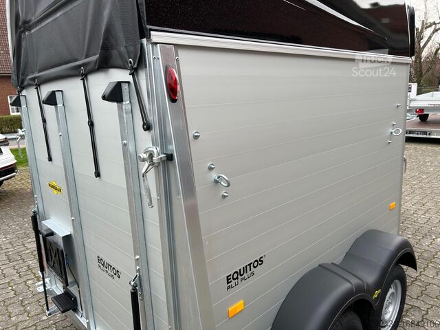 Paardentransportaanhanger Humbaur Pferdeanhänger Equitos Alu Plus Black 2000 2,0t...