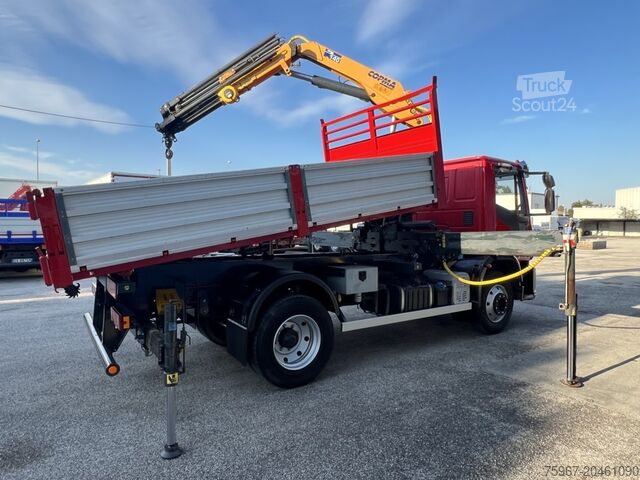 Dreiseitenkipper mit Kran Iveco Eurocargo 140e25