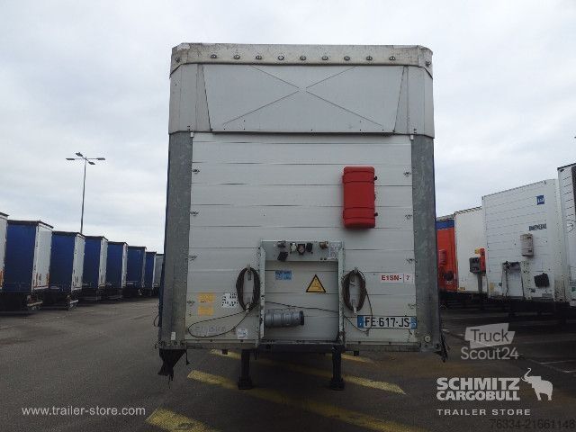 Open semitrailer with tarp Schmitz Cargobull Semitrailer Curtainsider Mega