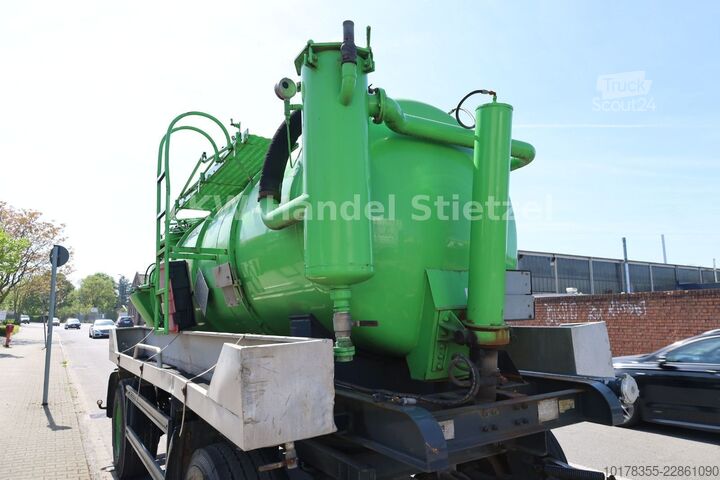 Semi-remorque citerne  Kutschke TAH 10,0/15 Saug-u.Druck 10m³, Edelst.