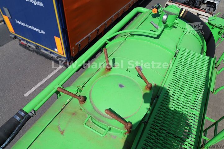Semi-remorque citerne  Kutschke TAH 10,0/15 Saug-u.Druck 10m³, Edelst.