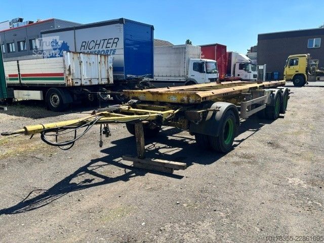 Рол-оф ремарке MEILLER HKM A24 ZL 4,8+1,3 Absetzcontaineranh. ABS, Dreh