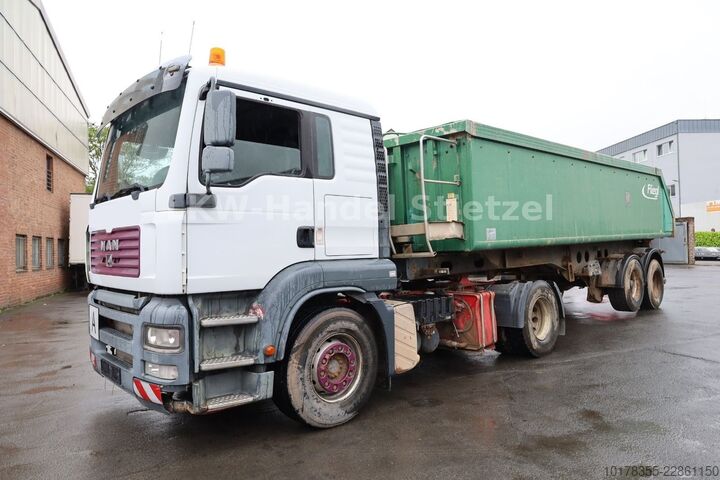 Kippiauto MAN TGA 18.390 4x2 BL.,+ Fliegl ZHKA 270, kpl. Zug
