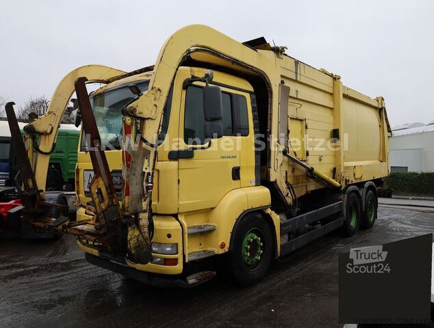 Šiukšliavežis MAN TGA 26.320 6x2-2 BL Überkopflader, Heil-Aufbau