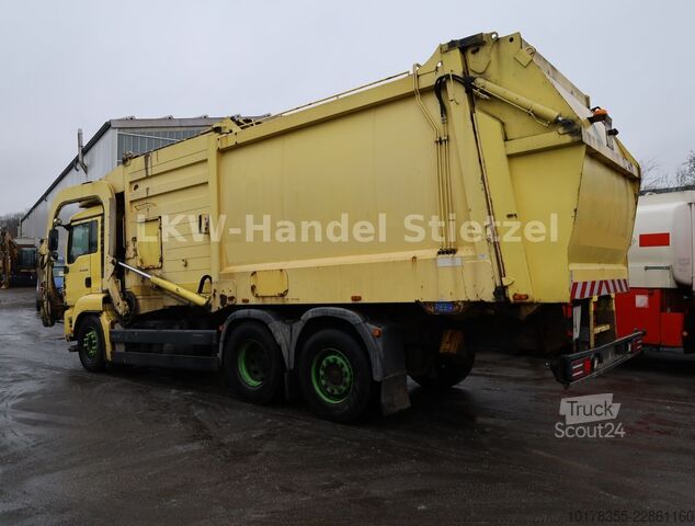 Šiukšliavežis MAN TGA 26.320 6x2-2 BL Überkopflader, Heil-Aufbau