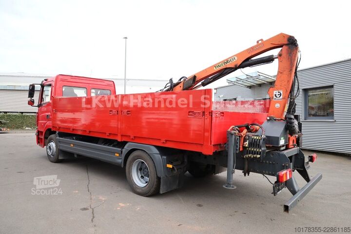 Camión de plataforma MERCEDES-BENZ Atego 1527 L 4x2, Euro 6, Ladekran, Klima, Diff.
