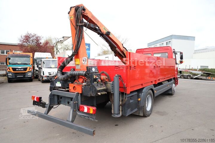 Camión de plataforma MERCEDES-BENZ Atego 1527 L 4x2, Euro 6, Ladekran, Klima, Diff.