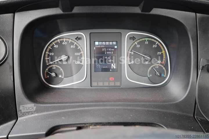 Camión de plataforma MERCEDES-BENZ Atego 1527 L 4x2, Euro 6, Ladekran, Klima, Diff.
