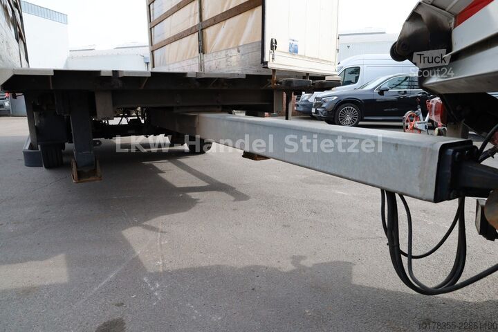 Remorque ouverte avec bâche Junghanns ZAA 10 Tandem, Durchlader, 10to.,Luft
