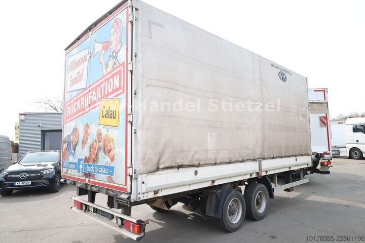 Remorque ouverte avec bâche Junghanns ZAA 10 Tandem, Durchlader, 10to.,Luft