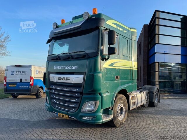 Standaard trekker DAF XF 480 FTP PTO / Tipper + Walking Floor Hydraul...