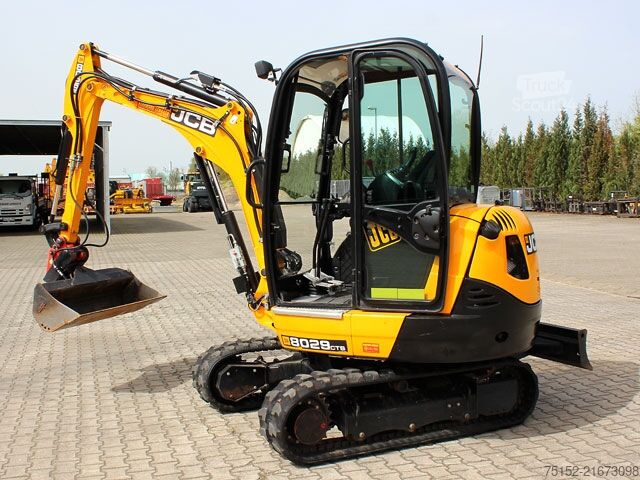 Minibager použitý - Top stav, udržiavaný JCB 8029 CTS  Schnellwechser  MS - 03 + 1 TL