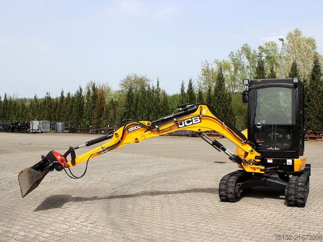Käytetty minikaivuri – erinomaisessa kunnossa, hyvin huollettu JCB 8029 CTS Schnellwechser MS - 03 + 1 TL