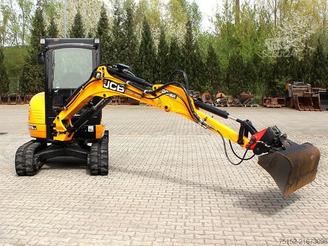 Käytetty minikaivuri – erinomaisessa kunnossa, hyvin huollettu JCB 8029 CTS Schnellwechser MS - 03 + 1 TL