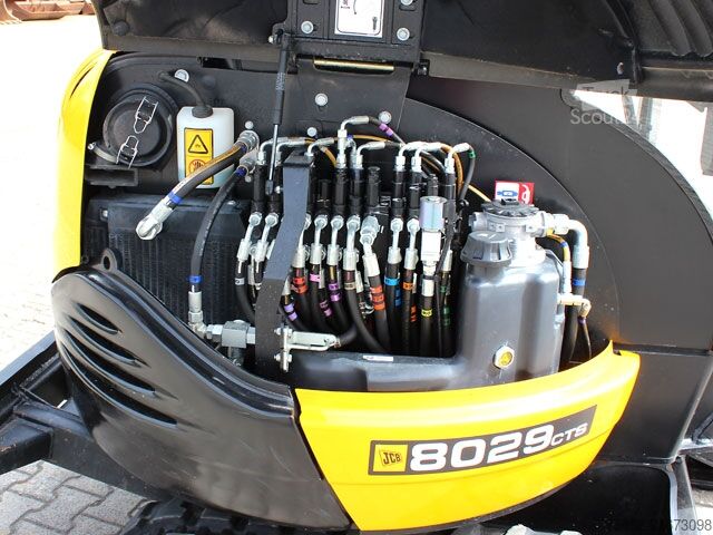 Minibager použitý - Top stav, udržiavaný JCB 8029 CTS  Schnellwechser  MS - 03 + 1 TL