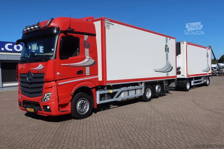 Kølet/frosset transport Mercedes-Benz Actros 2653 2653 LL Koel/Vries. Cherau Aanhange...