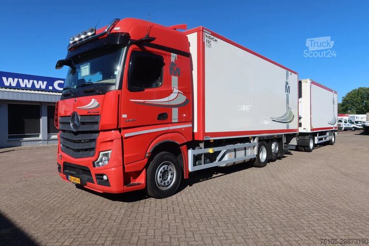 Kølet/frosset transport Mercedes-Benz Actros 2653 2653 LL Koel/Vries. Cherau Aanhange...