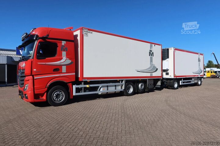Kølet/frosset transport Mercedes-Benz Actros 2653 2653 LL Koel/Vries. Cherau Aanhange...